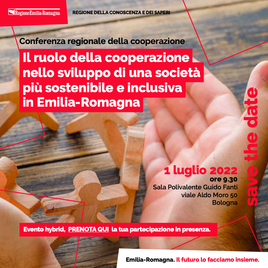 Conferenza regionale della cooperazione in Emilia-Romagna 1° luglio 2022